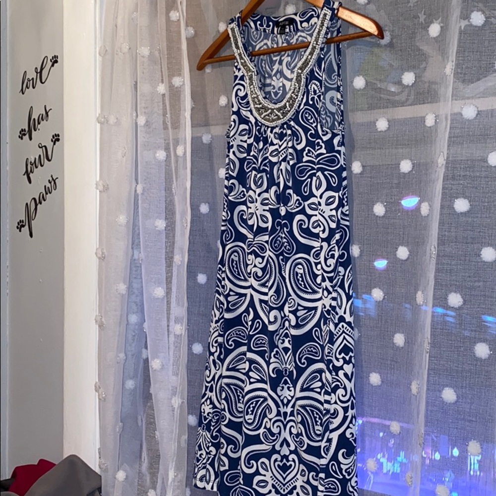 🌸EUC Apt 9 dress navy and white🌸
